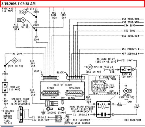 1994 plymouth acclaim fuse panel diagram 